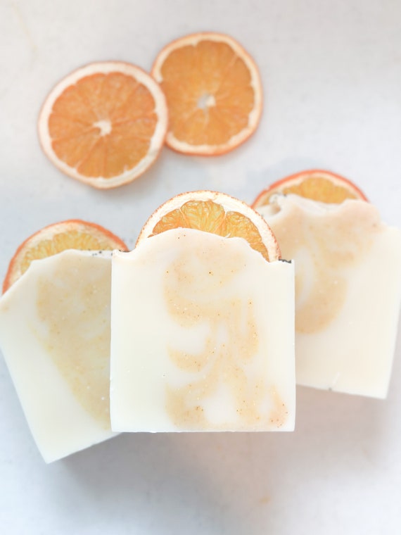 Sweet Orange Pepper Artisan Soap Bar: Natural Cold Process Soap