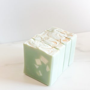 Eucalyptus Cotton Artisan Soap Bar: Cold Process, Natural Floral Scent