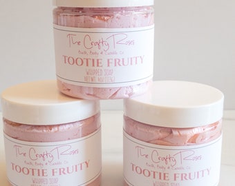 Tootie Fruity Whipped Soap | Sweet Sorbet Scent, Shea & Cocoa Butter