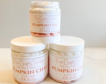 Pumpkin Chai Whipped Soap | Foaming Bath Whip, Fall Scent