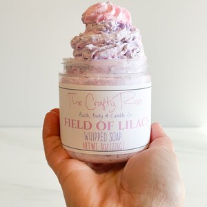 Field of Lilacs Whipped Soap | Floral Foaming Bath Whip