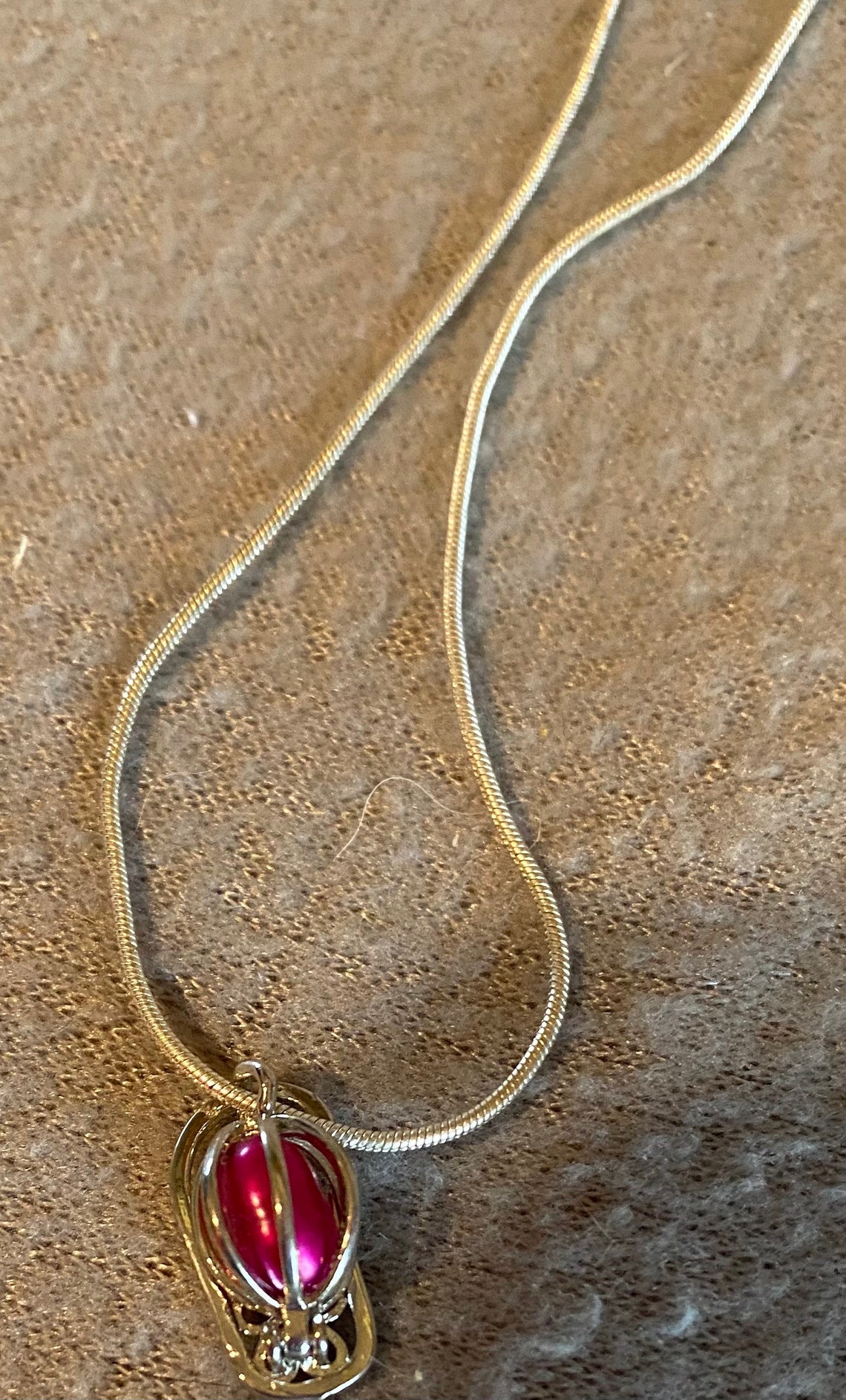 Sandel pearl holder necklace Etsy