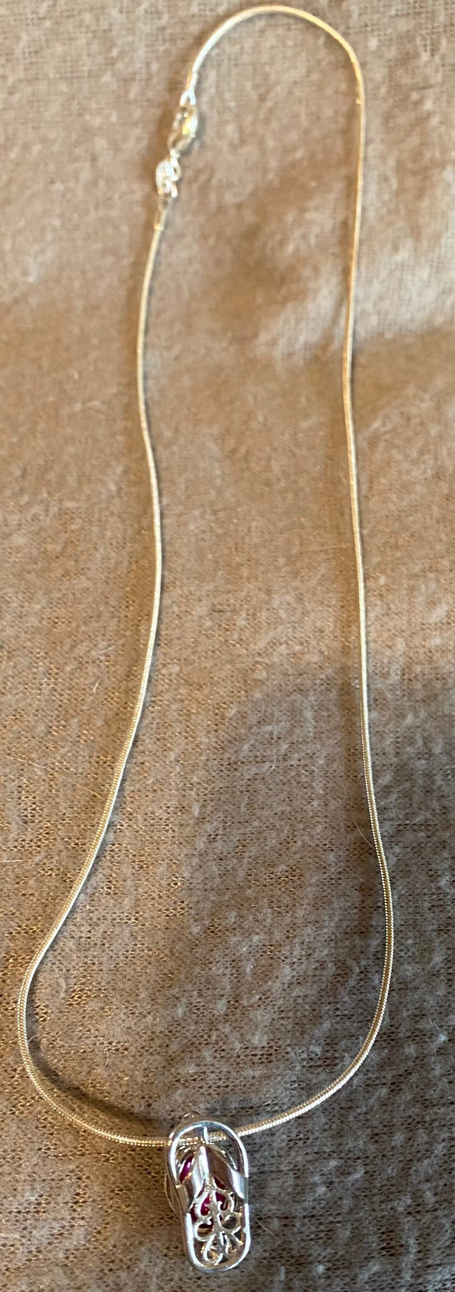 Sandel pearl holder necklace Etsy