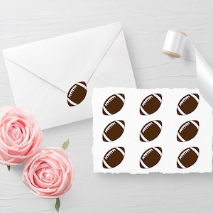 Set mit 10 Fußball Aufklebern, Aufklebern für Briefumschläge, Aufklebern für Geburtstage, Einladungen, Planer Sticker - 30 verschiedene Farben
