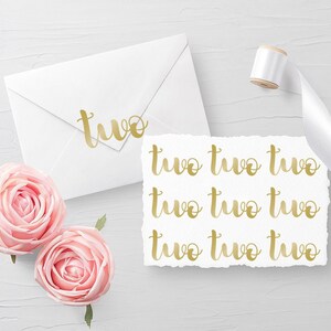 Set di 10 adesivi Due, sigilli per buste, adesivi per vetri, sigilli per compleanni, sigilli per inviti, adesivi per planner 30 colori diversi disponibili