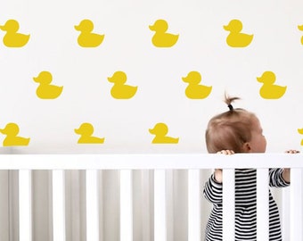 Pegatinas De Patos Amarillos De PVC Para Pared De Niñas, Habitación De Niños, Sala De Estar, Decoración De Aula Y Suministros De Fiesta