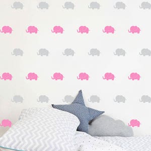 Set of Elephant wall decals set stickers wall pattern decals confetti decals- Multiple Colors, Sizes and Quantites available