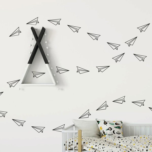 Airplane Wall Decals Etsy