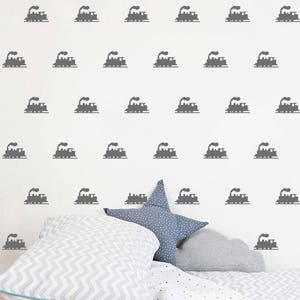 Set of Train wall decals set stickers wall pattern decals confetti decals - Multiple Colors, Sizes and Quantites available