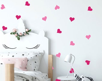 Timeet Pink Heart Peel And Stick Wallpaper For Kids Rooms - View #2