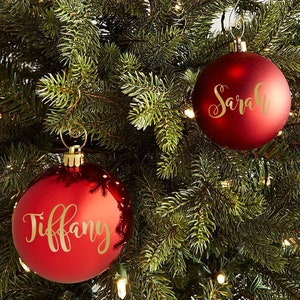 Custom Decals For Christmas Ornaments, DIY Ornaments, X-mas, Custom Personalized Ornaments, Christmas Balls-available in 30 different colors