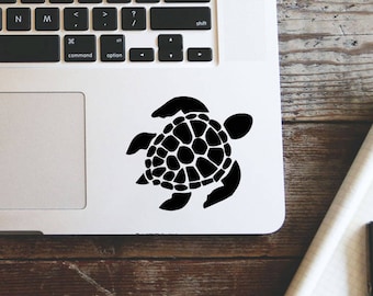 Sea Turtle Laptop Vinyl Decal Macbook Sticker Window Mac Apple - disponibile in 30 colori diversi