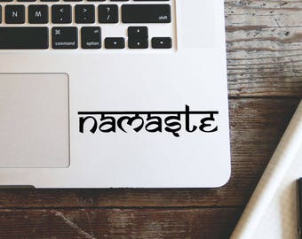 Namaste Laptop Vinyl Decal Macbook Sticker Window Mac Apple - available in 30 different colors