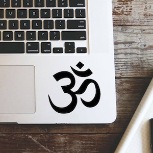 OM Laptop Vinyl Decal Macbook Sticker Window Mac Apple - available in 30 different colors