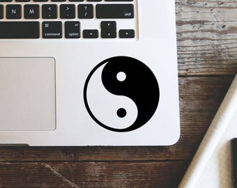 Ying-Yang Laptop Vinyl Decal Macbook Sticker Window Mac Apple - available in 30 different colors