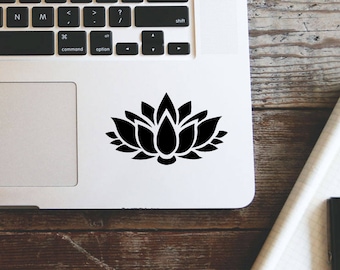 Lotus Flower Laptop Vinyl Decal Macbook Sticker Window Mac Apple - available in 30 different colors