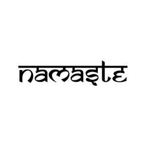 Namaste wall decal vinyl sticker Yoga wall art mural available in 11 different sizes and 30 different colors image 2