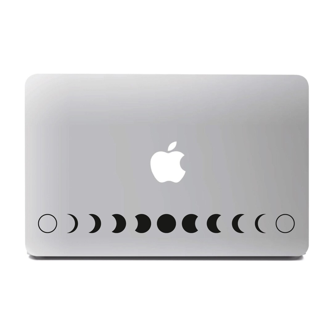 Moon Sticker Apple Moon Phases MacBook Decal Laptop Sticker - Available in 30 Different ...
