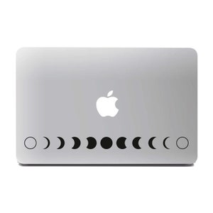 Moon Phases Macbook Decal Laptop Sticker Window Mac Apple - available in 30 different colors