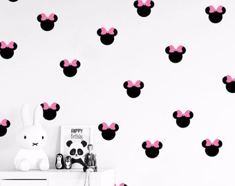Set of Minnie wall decals set stickers Confetti - Multiple Colors, Sizes and Quantites available