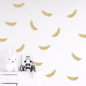 Set of Feather Wall Decals - Multiple Colors, Sizes and Quantities available