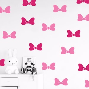 Set of Bow wall decals set stickers wall pattern decals confetti decals - Multiple Colors, Sizes and Quantites available