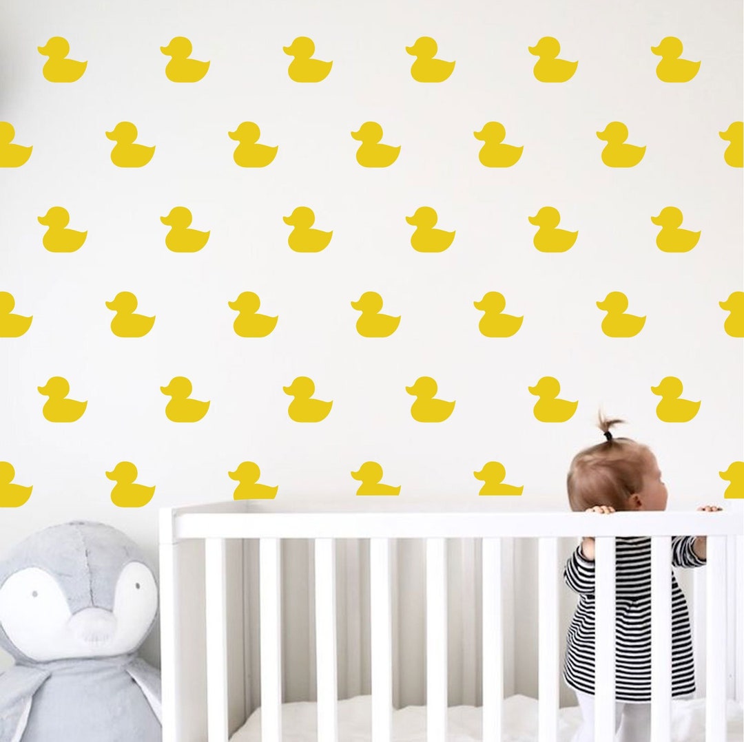 Set of Duck Wall Decals Set Stickers Confetti Multiple Colors, Sizes