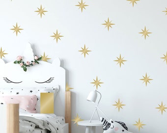 Set of Starburst wall decals set stickers Confetti - Multiple Colors, Sizes and Quantites available