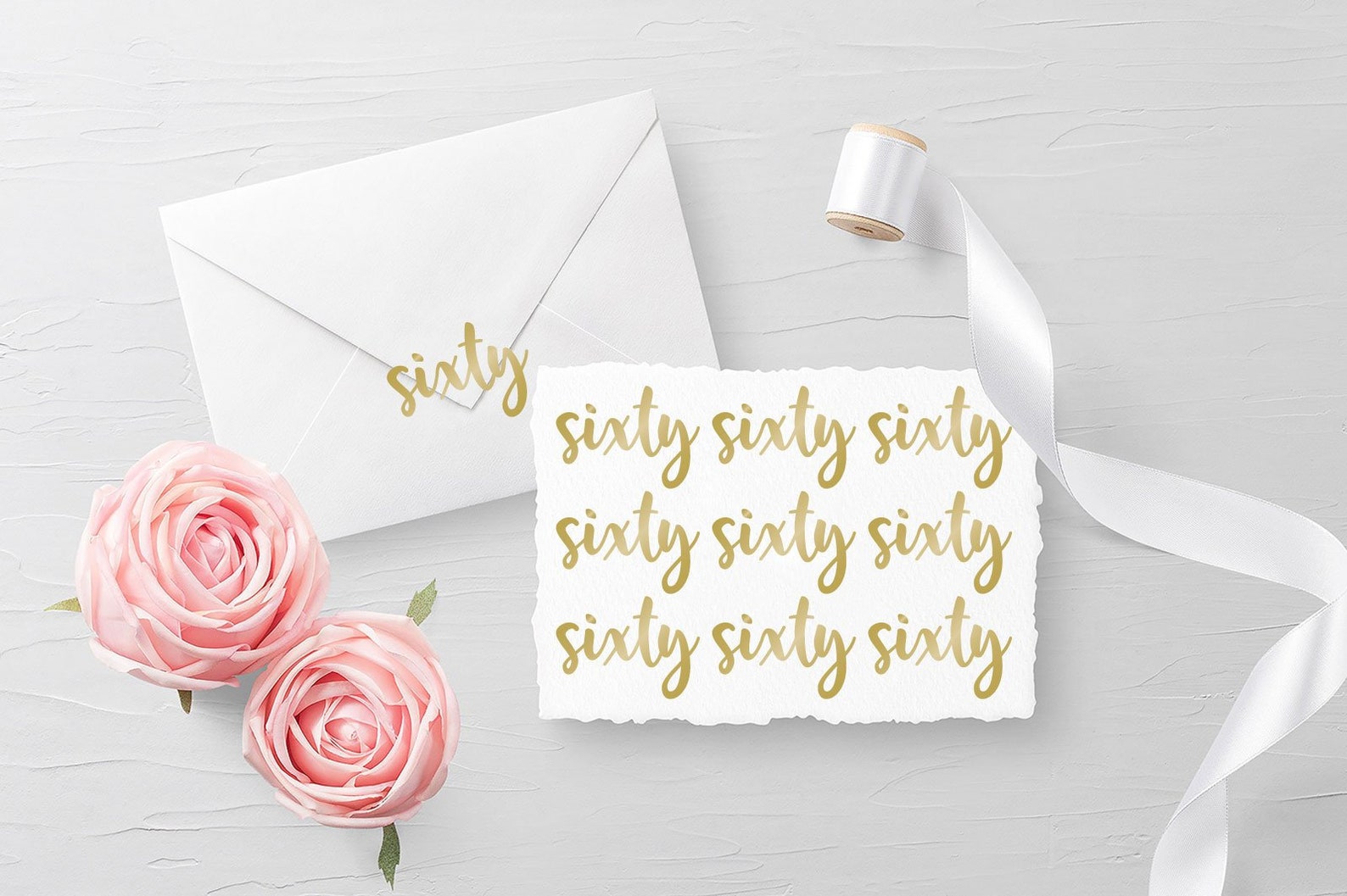 Set of 10 SIXTY Decals Envelope Seals Birthday Seals Glass Etsy