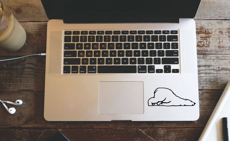 Sweet Ice Bear Laptop Vinyl Decal Macbook Sticker Window Mac Apple available in 30 different colors
