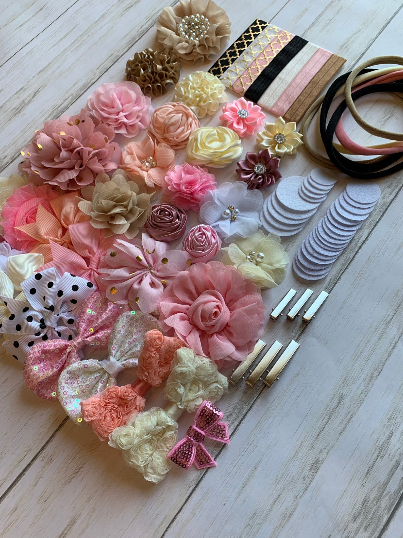 DIY Headband Kit Baby Shower Headband Kit Birthday Party Etsy