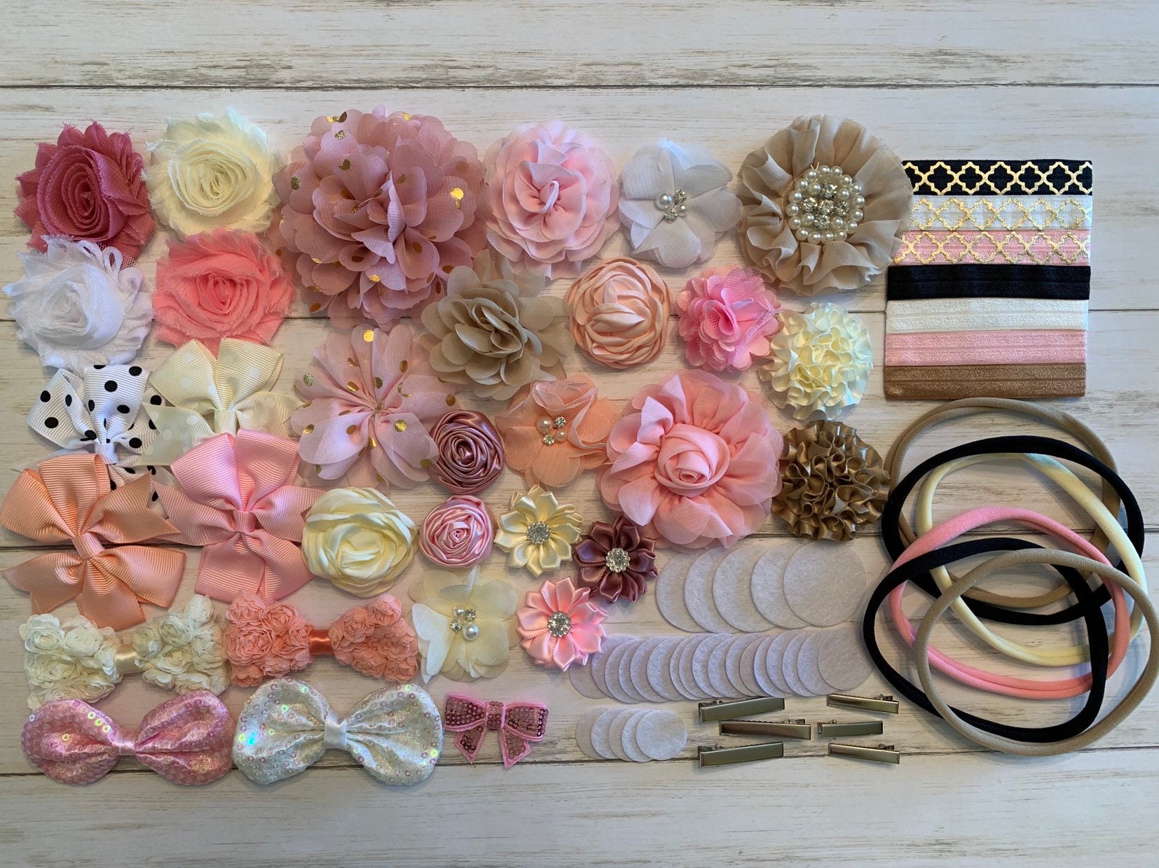 DIY Headband Kit Baby Shower Headband Kit Birthday Party Etsy