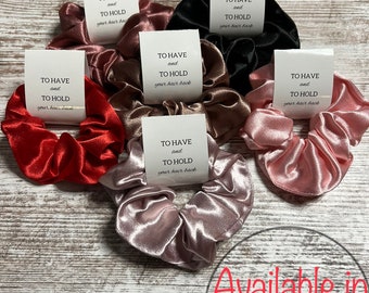 Scrunchies | Satin medium scrunchies | Bulk scrunchies | To have and to hold your hair back |Scrunchies Bridesmaid gift | Bachelorette party