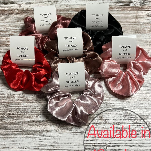 Scrunchies | Satin medium scrunchies | Bulk scrunchies | To have and to hold your hair back |Scrunchies Bridesmaid gift | Bachelorette party