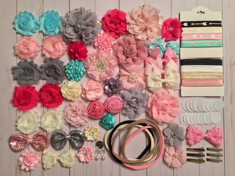 DIY Headband Kit Baby Shower Headband Kit Birthday Party Etsy