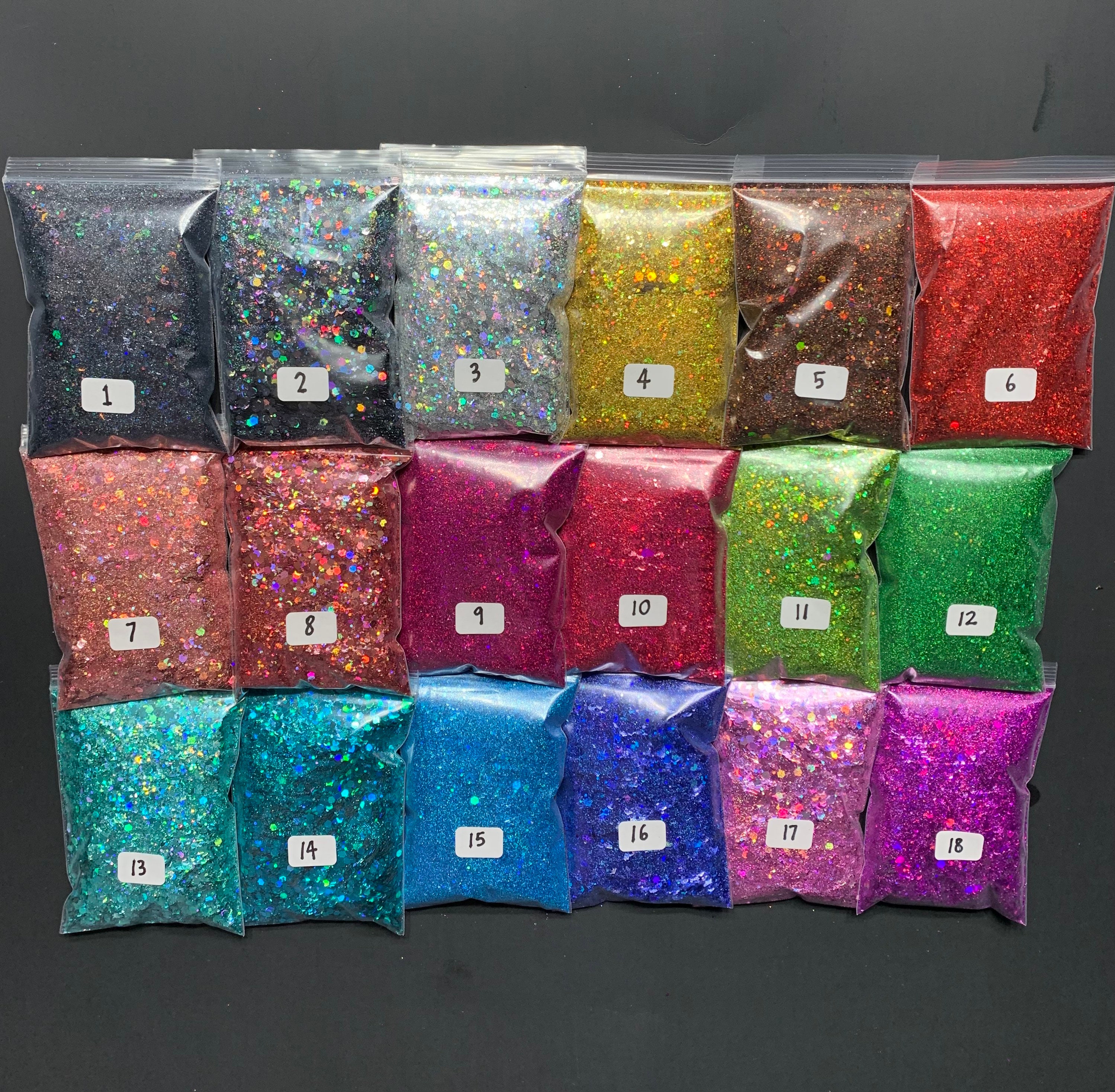 Pixiss Bulk Glitter for Tumblers, Chunky Sequins for Tumblers with