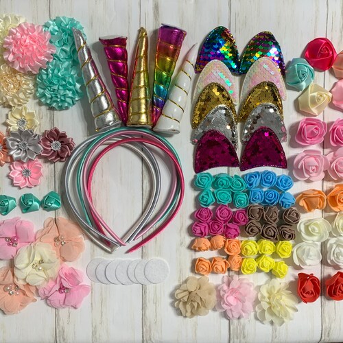 DIY Unicorn Headbands Unicorn Headbands DIY Headband Making Etsy