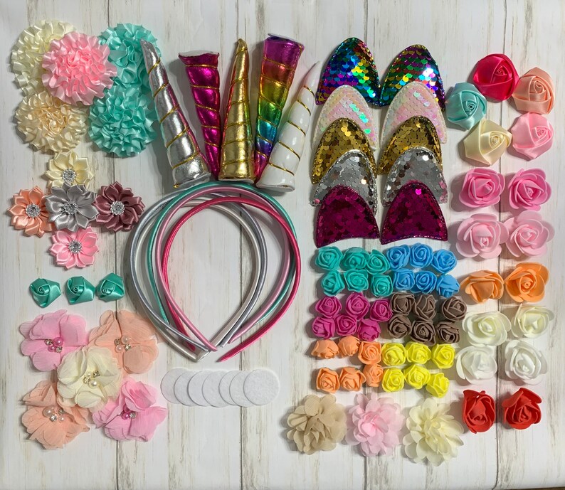 DIY Unicorn Headbands Unicorn Headbands DIY Headband Making Etsy