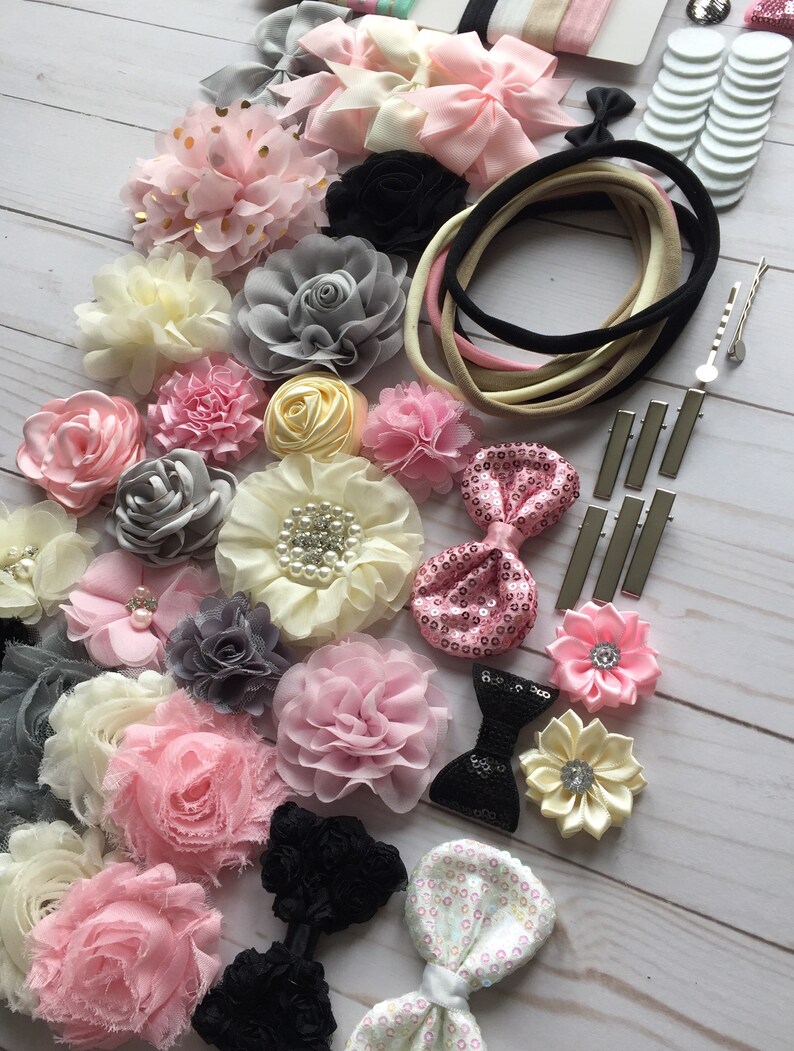 DIY headband kit baby shower headband kit birthday party Etsy