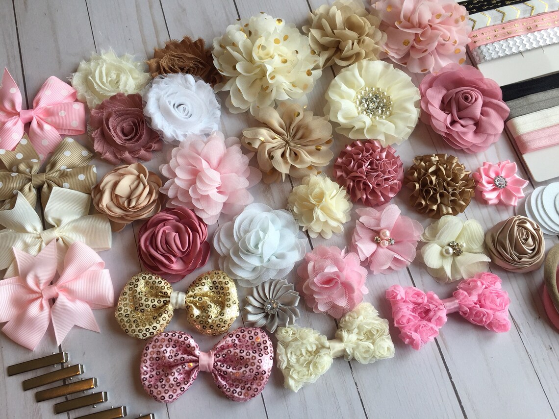 DIY Headband Kit Baby Shower Headband Kit Birthday Party Etsy