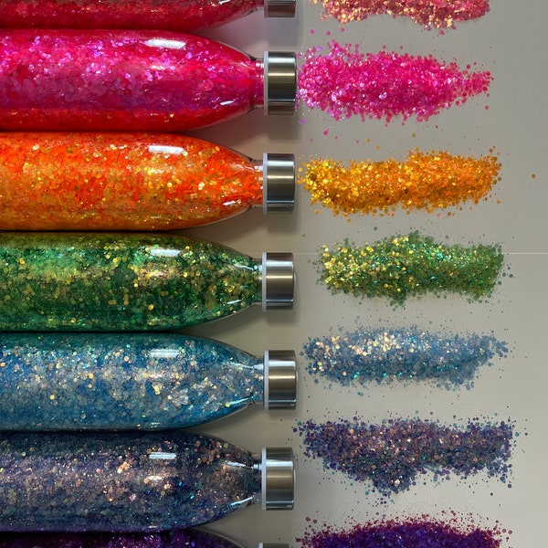 Iridescent glitter, glitter for makeup, chunky mixed glitter, nails glitter, glitter for craft, mixed iridescent glitter