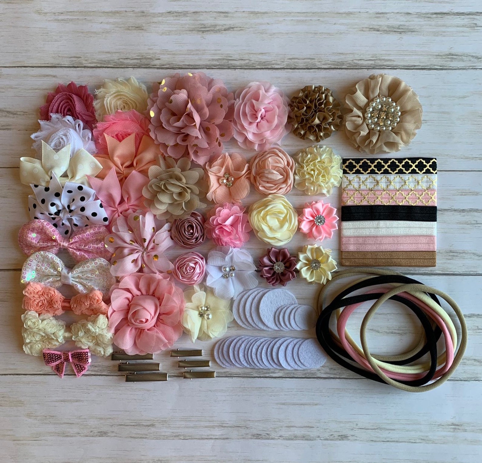 DIY Headband Kit Baby Shower Headband Kit Birthday Party Etsy