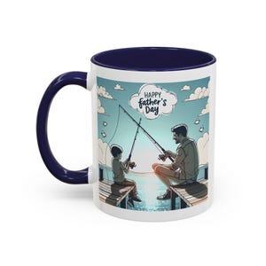 Reel Coole Dad Tasse | Angeln Geschenk, Kaffeetasse für den Vatertag, einzigartiges Papa Geschenk, Tasse für Angelliebhaber, Akzent Kaffeetasse