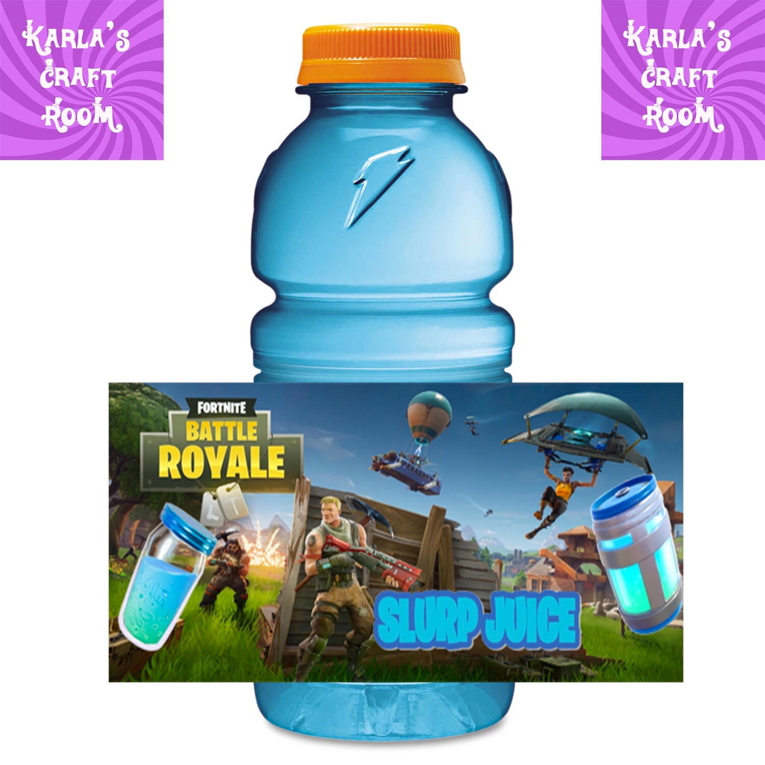 Fortnite Label SLURP JUICE Gatorade Adhesive Label 5pk Free | Etsy