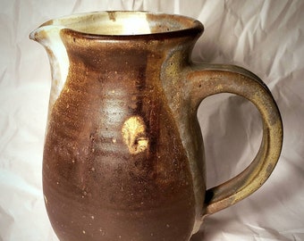 Vintage Peg Tootelian Studio Pottery Pitcher, Signed, Mid Century, Listed Artist, Collectible