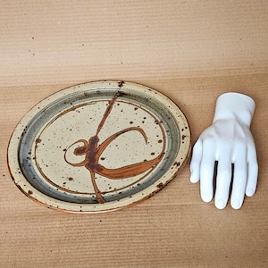 Vintage Eric Norstad Plate, Listed Artist, Signed, Japanese Inspired