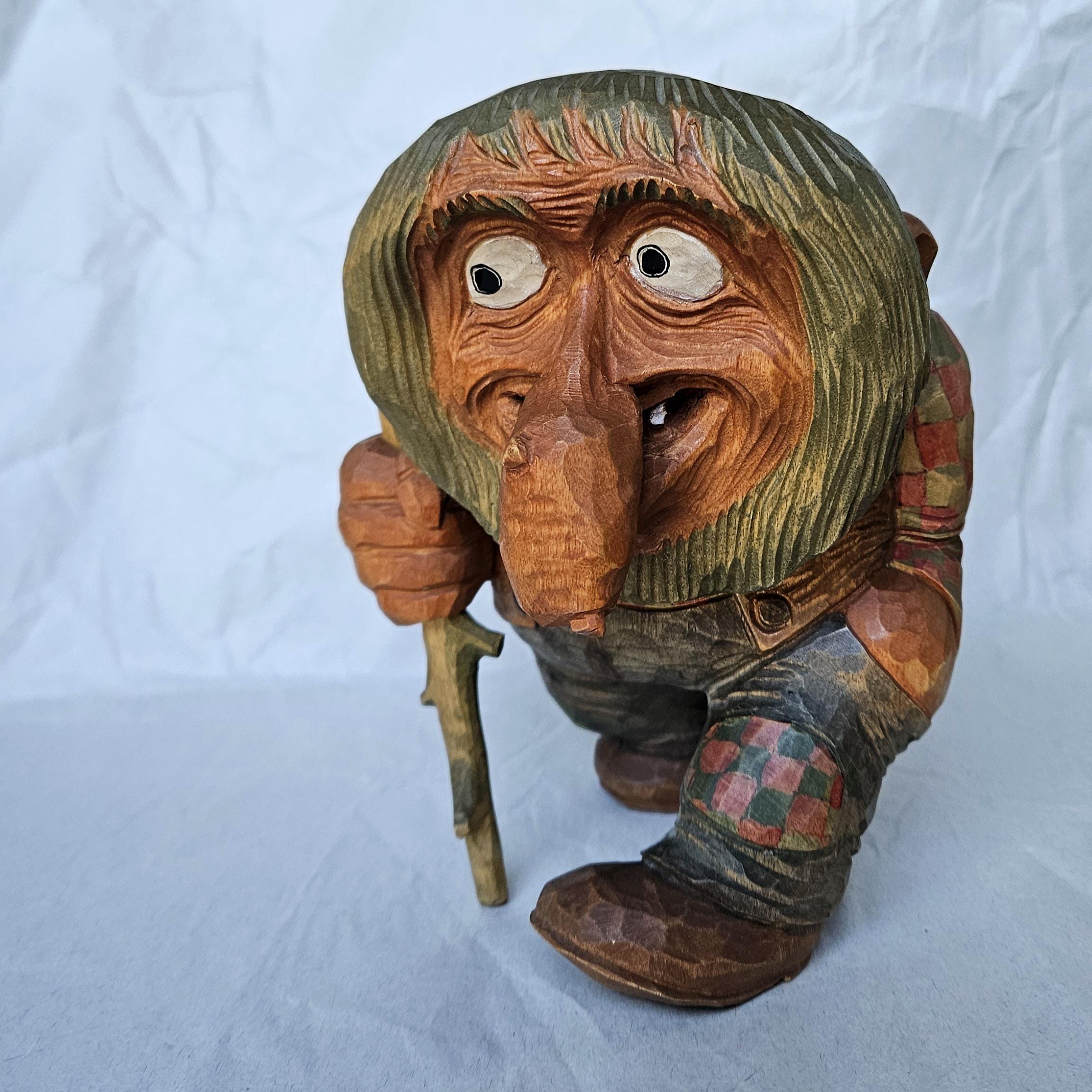 Vintage Norwegian Troll Carving, 1960s Anton Sveen, Folk Art - Etsy