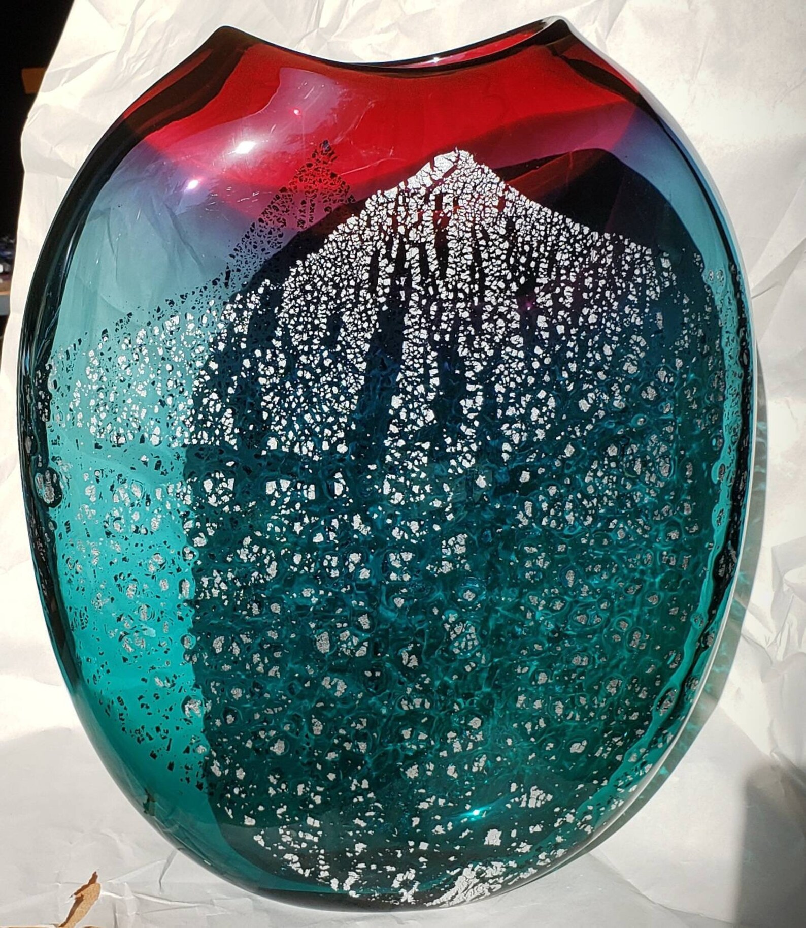 Incredible Scott and Laura Curry Art Glass Vase Unusual Form Etsy