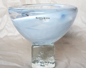 Kosta Boda Atoll Glass Candleholder, Anna Ehrner Design, Swedish Votive