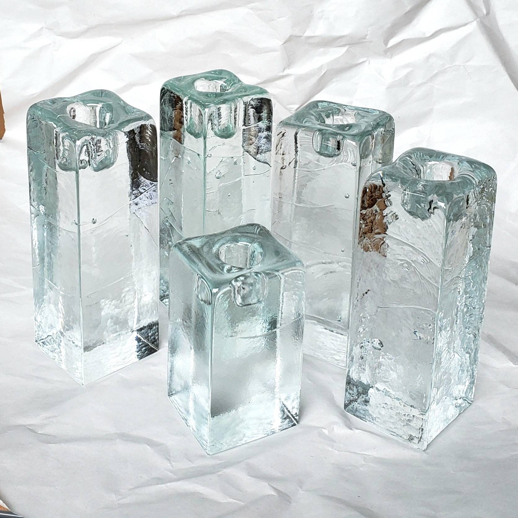 Cool Cube Candle Holders - Set of 6